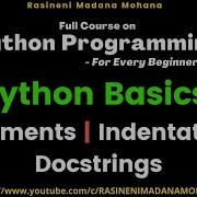Python Programming For Every Beginners Lecture 5 Comments Indentation Docstrings