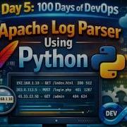Day 5 100 Days Of DevOps Apache Log Parser Using Python