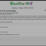Java Practice It Exercise 7 19 WordLengths Arrays Condition File Processing Scanner