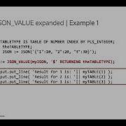 JSON JSON VALUE Will Convert PL SQL Aggregate Type To From JSON