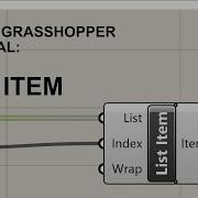 Grasshopper Basic Tutorial List Item Component
