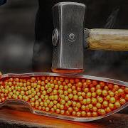 Forging A Massive Knife From Bearing Balls Canister Steel At Its Limits