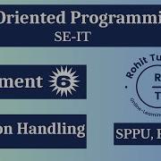 Pract 6 Exception Handling In Java Exception In Java Introduction To Exception Handling SE IT