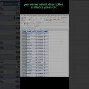 Data Analysis Excel Descriptive Statistics Tutorial