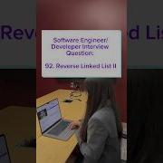 Software Engineer Developer Interview Question 92 Reverse Linked List II