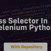 Css Selector In Selenium Python