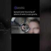 Water Bouncing Off Water In Zero Gravity