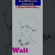 How To Draw Bts Sketch Using Python Turtle Code Shorts Bts Btsshorts Btssketch