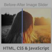 Create Before After Image Comparison Slider Using HTML CSS JavaScript