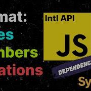 JS Intl API Examples Dependency Free Formatting