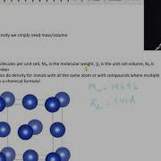 How To Calculate Theoretical Density For Crystal Structures