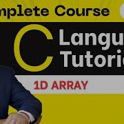 23 1D Array In C Language C Language Full Tutorial In Hindi