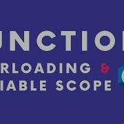14 Function Overloading And Variable Scope C Tutorial Lecture 14