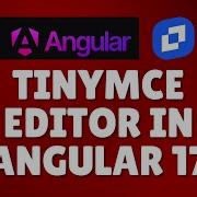 How To Use Tinymce Editor In Angular 17