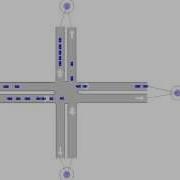 Autonomous Vehicles Crossing An Intersection
