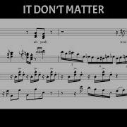 It Don T Matter Jacob Collier Transcription