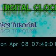 Graphics Program In C To Draw A Digital Clock Graphics Tutorial