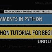 Comments In Python In Urdu Python Tutorial For Beginners In Hindi Urdu