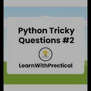Python Tricky Question 2 Python Tricks Questions Series Shorts Shortvideo Youtubeshorts