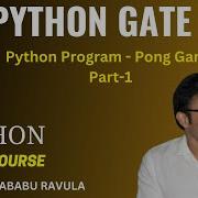PYTHON Программа на Python Игра Понг часть 1 Равиндрабабу Равула