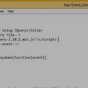 Key Event Using JQuery