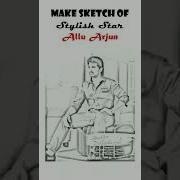 Allu Arjun S Sketch Using Python Python Shorts Viral