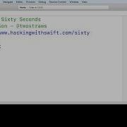 Sets Swift In Sixty Seconds