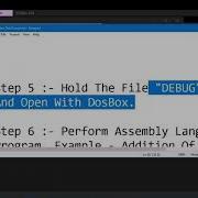 How To Run Debug Command Assembly Language Using DOSBOX Cmd In Any Window OS Easy 100 Work