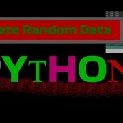 Python Code To Generate Data With Die Randint Random Numbers