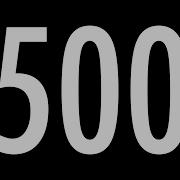 500 Second Countdown Timer Black Background
