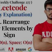 2149 Rearrange Array Elements By Sign Leetcode Problem Weekly Contest 277 Leetcode