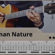 TAB Human Nature Michael Jackson Fingerstyle Guitar ソロギター