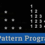 C Program To Print Right Angle Triangle Star And Number Pattern