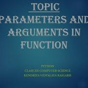 Function Parameters And Arguments In Python Part 4