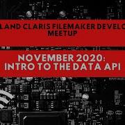 Nov 2020 Meetup Intro To The Data API