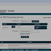 GNSS Data Processing In AUSPOS Online GNSS Data Processing With AUSPOS Website GPS Data Processing
