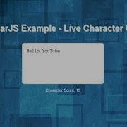 Live Character Count Using AngularJs Character Word Count