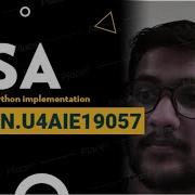 RSA Algorithm Implementation In Python AM EN U4AIE19057