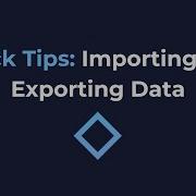 Quick Tips Importing And Exporting Data NoCode