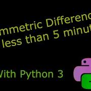 Python 3 What Exactly Is Symmetric Difference