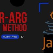 Var Arg Method Java Object Oriented Programming In Java Java
