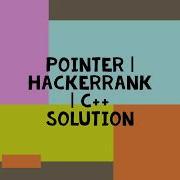 POINTER HACKERRANK C SOLUTION