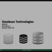 Lecture 1 Database Technologies Introduction