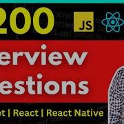 200 Javascript React React Native Interview Questions Sheet Engineer Codewala