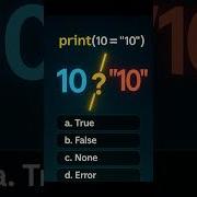 Python Comparison Quiz Can You Guess The Output Shorts PythonQuiz CodingChallenge