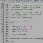 VHDL Lecture 4 Lab1 Switches LEDs Simulation
