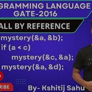 Programming Language GATE 2016 Problem Solution