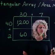 Rectangular Array Area Model Box Method For Multiplication 4th Grade Math