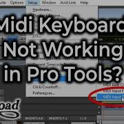 Учебное пособие по Pro Tools для начинающих Midi клавиатура не работает в Pro Tools