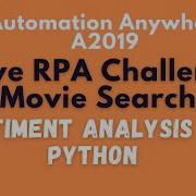 RPA Challenge Movie Search Solution Sentiment Analysis With Python Script In AutomationAnywhere 31